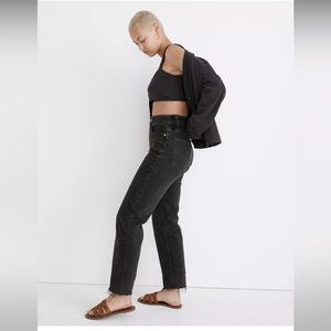 NWT Madewell Curvy Petite Perfect Vintage Straight Jean in Lunar Wash; Size 25P